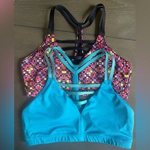 Pair of Victoria’s Secret Light Support Strappy Sports Bras